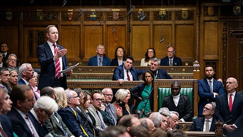 Richard Foord MP addressing the House