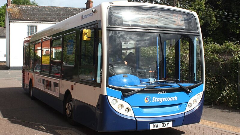 A Stagecoach bus in Devon
