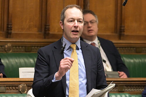 Richard Foord speaking in the House of Commons